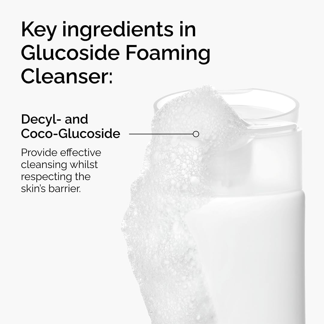The Ordinary Glucoside Foaming Cleanser, Gentle Foaming Face Wash for All Skin Types Including Sensitive Skin, 150ml