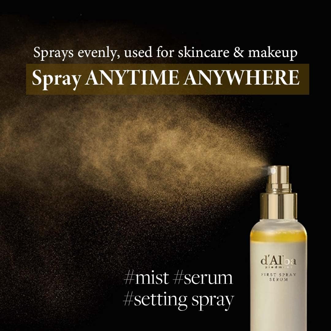d'alba Italian White Truffle First Spray Serum, Vegan Skin Care, Hydrating Face Moisturizer, Glow Serum (50ml).
