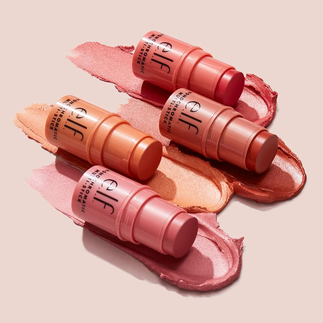 e.l.f. Monochromatic Multi Stick, Luxuriously Creamy & Blendable Colour Glimmering Guava.