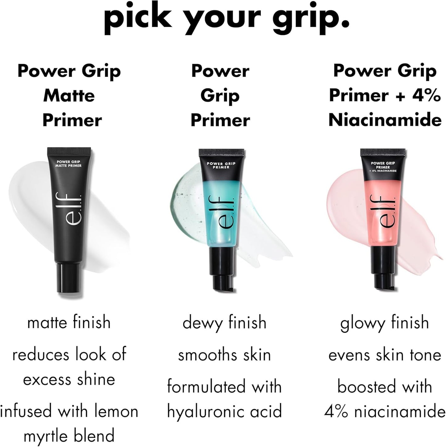 e.l.f. Power Grip Primer, Gel-Based & Hydrating Face Primer Moisturizes & Primes, 0.811 Fl Oz,