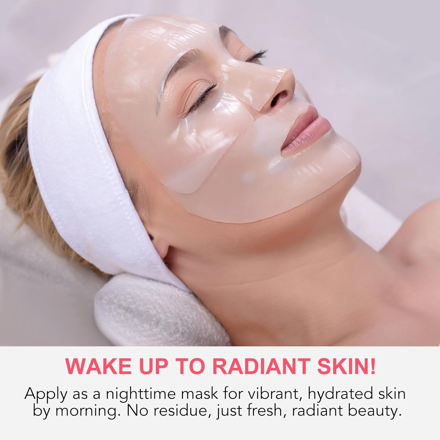 Bio Collagen Face Mask - 4 Pack Deep Collagen Overnight Face Mask Anti Wrinkle Lifting for Skin Care.