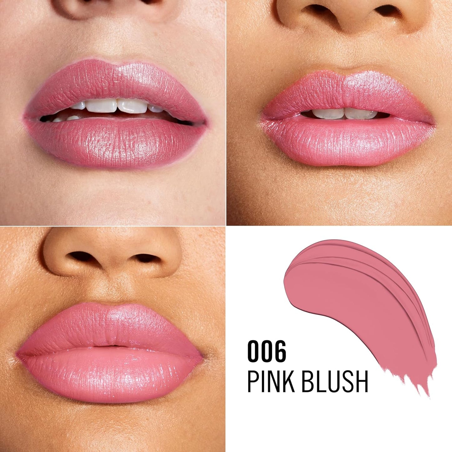 Rimmel Lasting Finish Lipstick 006 Pink Blush, Creamy Satin Finish, Long Lasting.