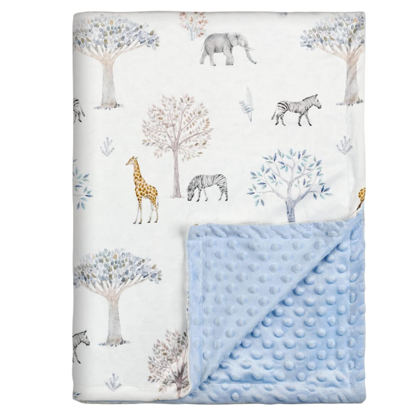 Kids Baby Blanket Newborn Gifts, Soft Plush Blankets with Dotted Backing, Fleece Fabric Essentials for Unisex, Toddlers, Boys Girls 75x100cm