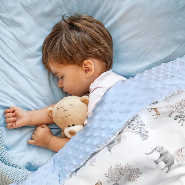 Kids Baby Blanket Newborn Gifts, Soft Plush Blankets with Dotted Backing, Fleece Fabric Essentials for Unisex, Toddlers, Boys Girls 75x100cm
