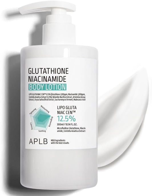 APLB Glutathione Niacinamide Body Lotion | Lip Gluta Niac CEN™ 12.5% 10.14 FL.OZ/Korean Skin Care.