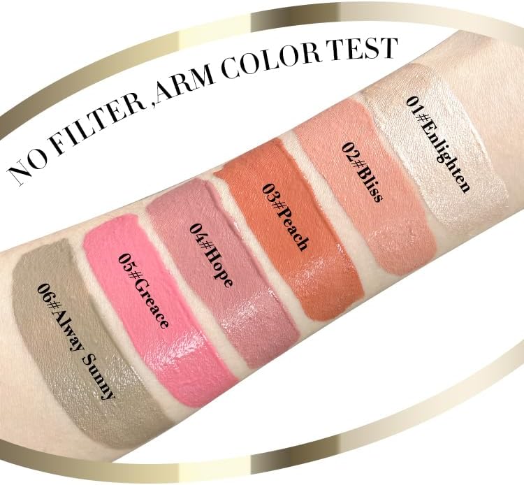 Liquid Blush Soft Cream Face Blush, Liquid Blusher for Long-lasting Matte Finish.