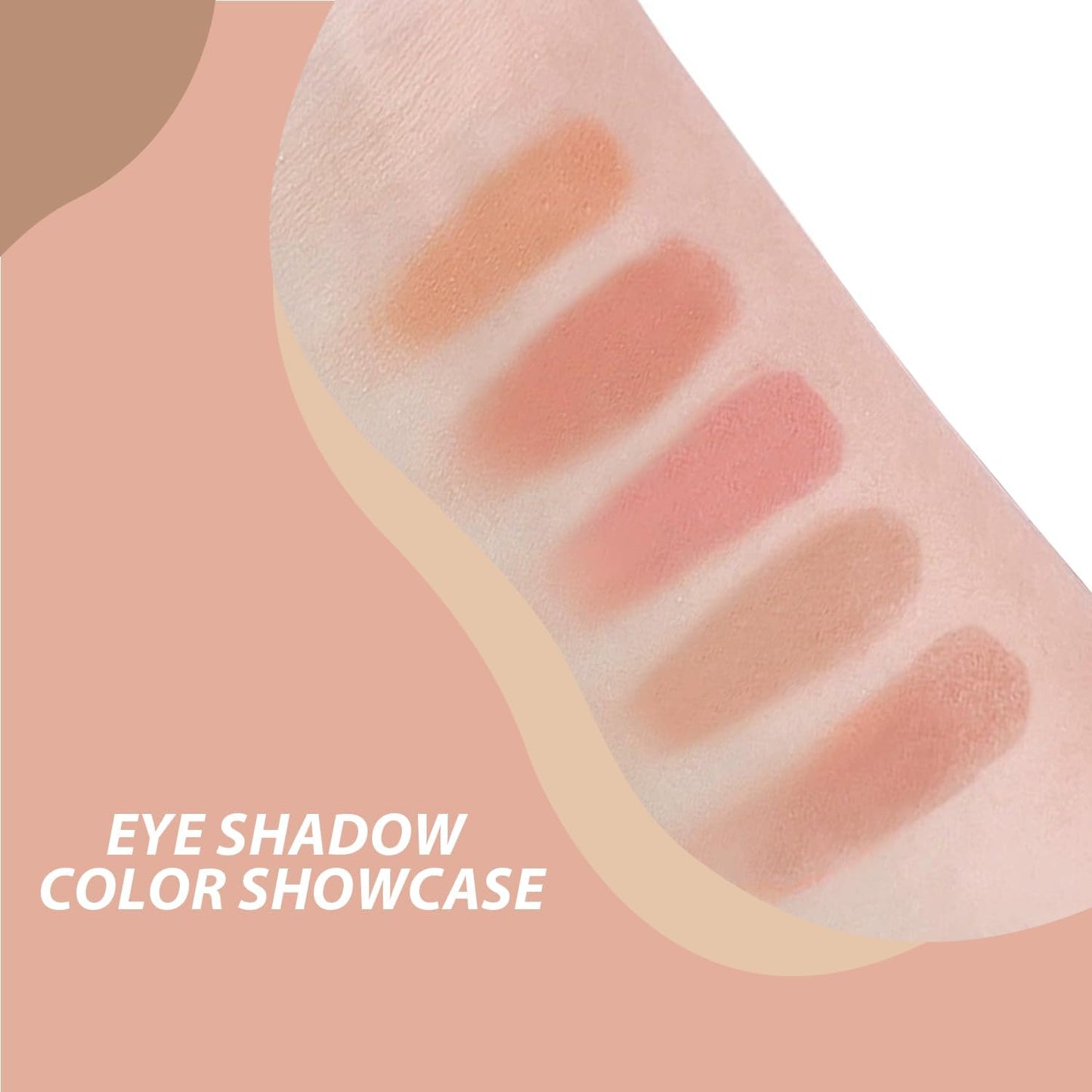 6-Color Powder Blush Palette Multi-Use Blusher for Cheeks Highlighter & Contour.