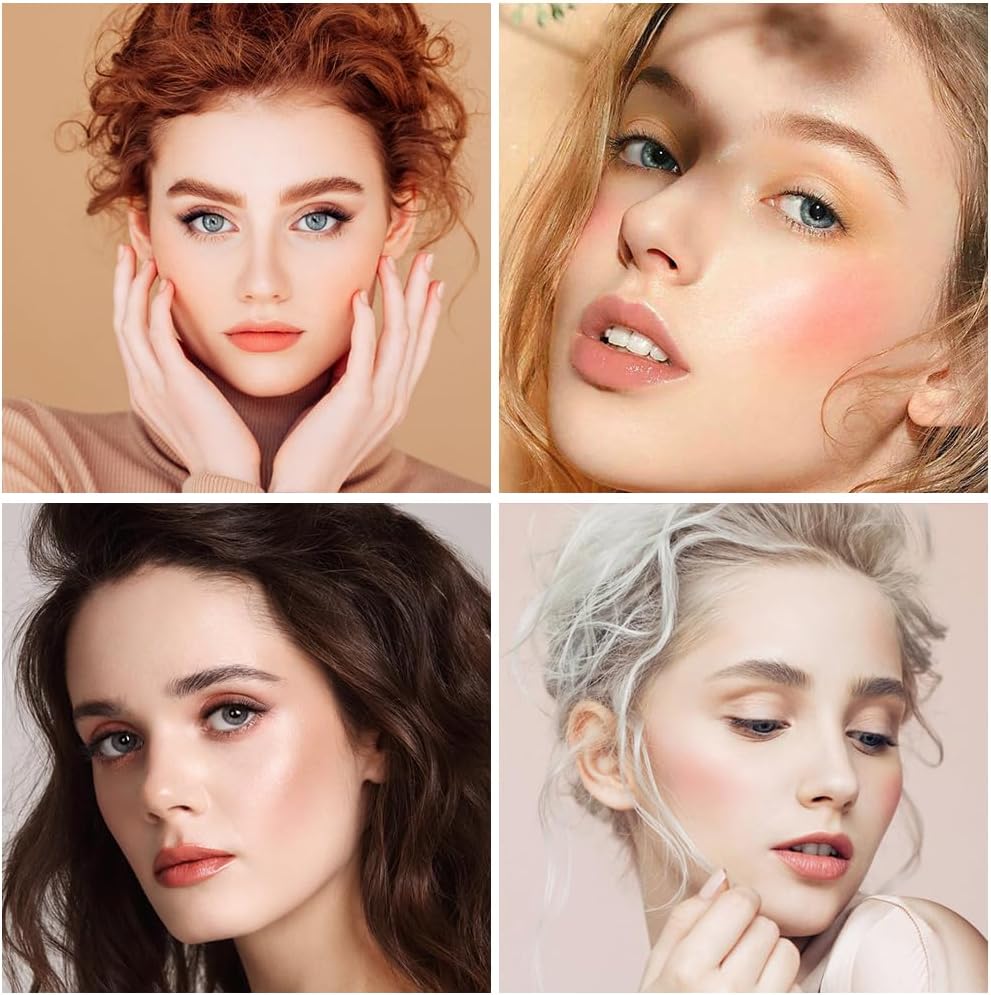 3 Pcs Liquid Blush for Cheeks, Cream Liquid Blush Stick With Fine Glitter.