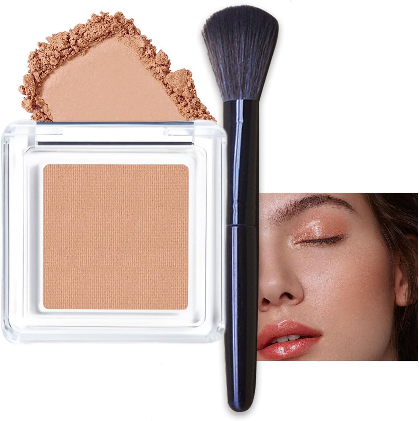 Blushers for Cheeks Make up Blusher, Matte Bronzer Powder Blushes with Brush.